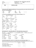 de kiem tra lop 6 lan 1