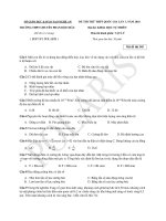 Đề thi thử THPT quốc gia môn vật lí trường THPT chuyên phan bội châu lần 3, năm 2018