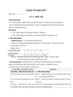 Giáo án Đại số 7 chương 3 bài 3: Biểu Đồ