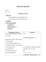 Giáo án Đại số 7 chương 4 bài 1: Khái niệm về biểu thức đại số