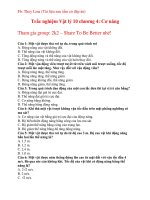 Trắc nghiệm vật lý 10 chương 4 cơ năng (có đáp án)