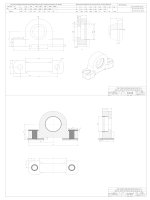 bản vẽ chi tiết và lồng phôi chi tiết gối đỡ