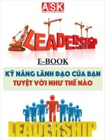 Leadership skill for everyone