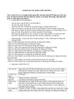 Đề cương ôn thi môn đánh giá tác động môi trường