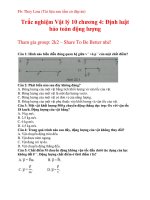 Trắc nghiệm vật lý 10 chương 4 định luật bảo toàn động lượng (có đáp án chi tiết)