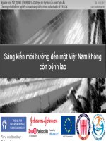 Sáng kiến mới hướng đến một Việt Nam không còn bệnh lao