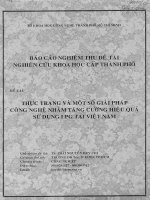 thực trạng và mốt giải pháp công nghệ nhằm tăng cường hiệu quả sử  dụng LPG tại việt nam 