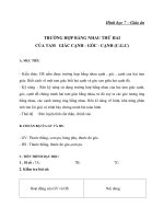 Giáo án Hình học 7 chương 2 bài 4: Trường hợp bằng nhau thứ hai của tam giác (cạnh  góc  cạnh)