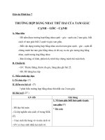 Giáo án Hình học 7 chương 2 bài 4: Trường hợp bằng nhau thứ hai của tam giác (cạnh  góc  cạnh)