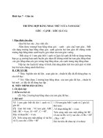 Giáo án Hình học 7 chương 2 bài 5: Trường hợp bằng nhau thứ ba của tam giác (góc  cạnh  góc)