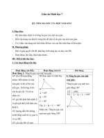 Giáo án Hình học 7 chương 2 bài 1: Tổng ba góc của một tam giác