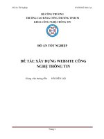 XÂY DỰNG WEBSITE CÔNG NGHỆ THÔNG TIN 