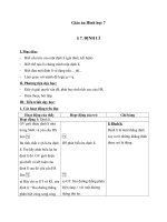 Giáo án Hình học 7 chương 1 bài 7: Định lí