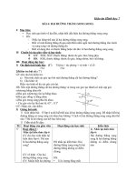 Giáo án Hình học 7 chương 1 bài 4: Hai đường thẳng song song