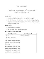 Giáo án Hình học 7 chương 2 bài 3: Trường hợp bằng nhau thứ nhất của tam giác (cạnh  cạnh  cạnh)