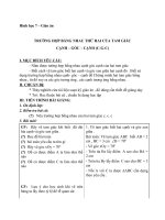 Giáo án Hình học 7 chương 2 bài 4: Trường hợp bằng nhau thứ hai của tam giác (cạnh  góc  cạnh)