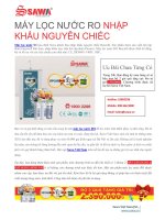 Máy lọc nước RO sawa
