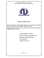 Công Tác Tuyển Dụng Nhân Sự  Tại Công Ty Cổ Phần Đầu Tư Xây Dựng Phát Triển Nhà Số 7 Hà Nội (1)