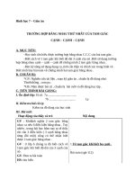 Giáo án Hình học 7 chương 2 bài 3: Trường hợp bằng nhau thứ nhất của tam giác (cạnh  cạnh  cạnh)