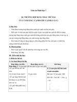 Giáo án Hình học 7 chương 2 bài 4: Trường hợp bằng nhau thứ hai của tam giác (cạnh  góc  cạnh)