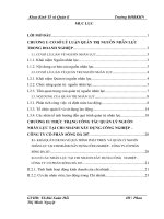 Khóa luận tốt nghiệp:Một số giải pháp nhằm hoàn thiện công tác quản trị nguồn nhân lực tại Chi nhánh xây dựng Công nghiệp – Công ty cổ phần Sông Đà 207