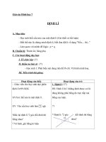 Giáo án Hình học 7 chương 1 bài 7: Định lí