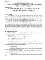 Cách Giải Và Xây Dựng Các Bài Toán Dãy Số Từ Hệ Thức Bất Biến Đổi Với Chỉ Số