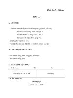 Giáo án Hình học 7 chương 1 bài 7: Định lí