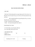 Giáo án Hình học 7 chương 2 bài 2: Hai tam giác bằng nhau