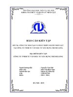 Công Tác Đào Tạo Và Phát Triển Nguồn Nhân Lực Tại Công Ty TNHH Tư Vấn Đầu Tư Xây Dựng Thành Long