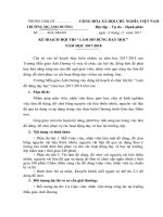 KẾ HOẠCH HỘI THI “ LÀM ĐỒ DÙNG DẠY HỌC”  NĂM HỌC 20172018