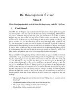 Tác động của chính sách tài khóa đến tăng trưởng kinh tế ở Việt Nam