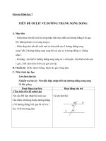 Giáo án Hình học 7 chương 1 bài 5: Tiên đề Ơ_clit về đường thẳng song song