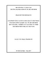 Giải pháp nâng cao số lượng đại lý chấp nhận ứng dụng ipos tại khu vực tp  hồ chí minh đến năm 2020 – nghiên cứu tại công ty TNHH BHNT AIA việt nam 