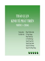 Thuyết trình ảnh hưởng của tăng trưởng kinh tế việt nam đến vấn đề xóa đói giảm nghèo và công bằng xã hội thời kì 2001 2007