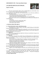 Các phương pháp sản xuất tinh dầu