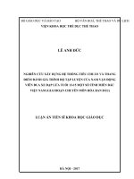 Nghiên cứu xây dựng hệ thống tiêu chuẩn và thang điểm đánh giá trình độ tập luyện của nam VĐV đua xe đạp lứa tuổi 13  15 một số tỉnh miền Bắc Việt Nam (giai đoạn chuyên môn hoá ban đầu)