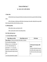 Giáo án Hình học 7 chương 1 bài 1: Hai góc đối đỉnh