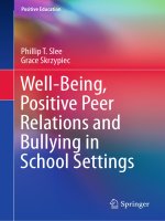 Well being, positive peer relations and bullying in school settings 