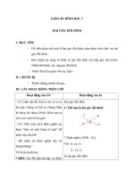 Giáo án Hình học 7 chương 1 bài 1: Hai góc đối đỉnh