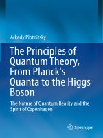 The principles of quantum theory, from planck’s quanta to the higgs boson 