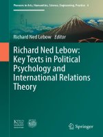Richard ned lebow key texts in political psychology and international relations theory 