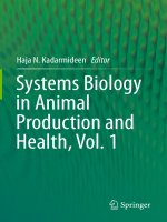 Systems biology in animal production and health, vol  1 