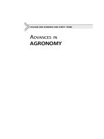 Advances in agronomy, volume 133 