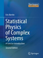 Statistical physics of complex systems a concise introduction second edition 