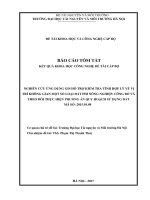 NGHIÊN CỨU ỨNG DỤNG GIS HỖ TRỢ KIỂM TRA TÍNH HỢP LÝ VỀ VỊ TRÍ KHÔNG GIAN MỘT SỐ LOẠI ĐẤT PHI NÔNG NGHIỆP, CÔNG BỐ VÀ THEO DÕI THỰC HIỆN PHƯƠNG ÁN QUY HOẠCH SỬ DỤNG ĐẤT