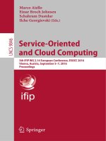 Service oriented and cloud computing   5th IFIP WG 2 14 european conference, ESOCC 2016 