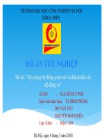Trình chiếu bảo vệ đồ án Giám sát điều khiển tốc độ động cơ