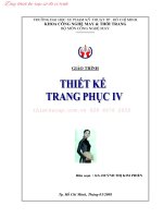 GIÁO TRÌNH THIẾT KẾ TRANG PHỤC 4