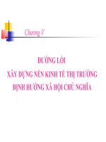 Đường lối xây dựng nền kinh tế thị trường định hướng xã hội chủ nghĩa